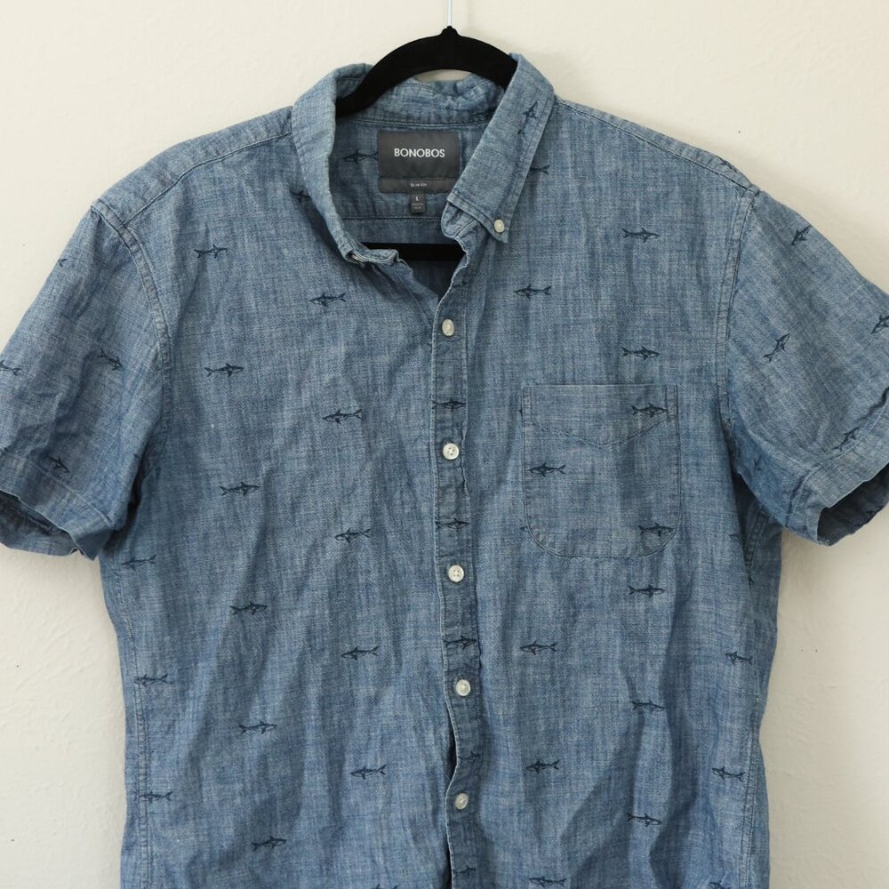 Men's Bonobos Shark Short Sleeved Shirt